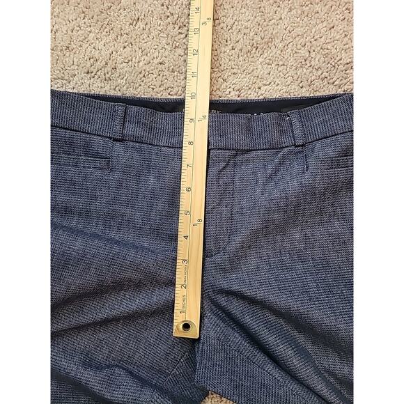Banana Republic Sloan Cropped Pants Blue Textured Sz 10P Slimming Fit • EUC - Picture 8 of 9